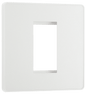 BG Evolve Pearlescent White 1 module - square - PCDCLEMS1W-01