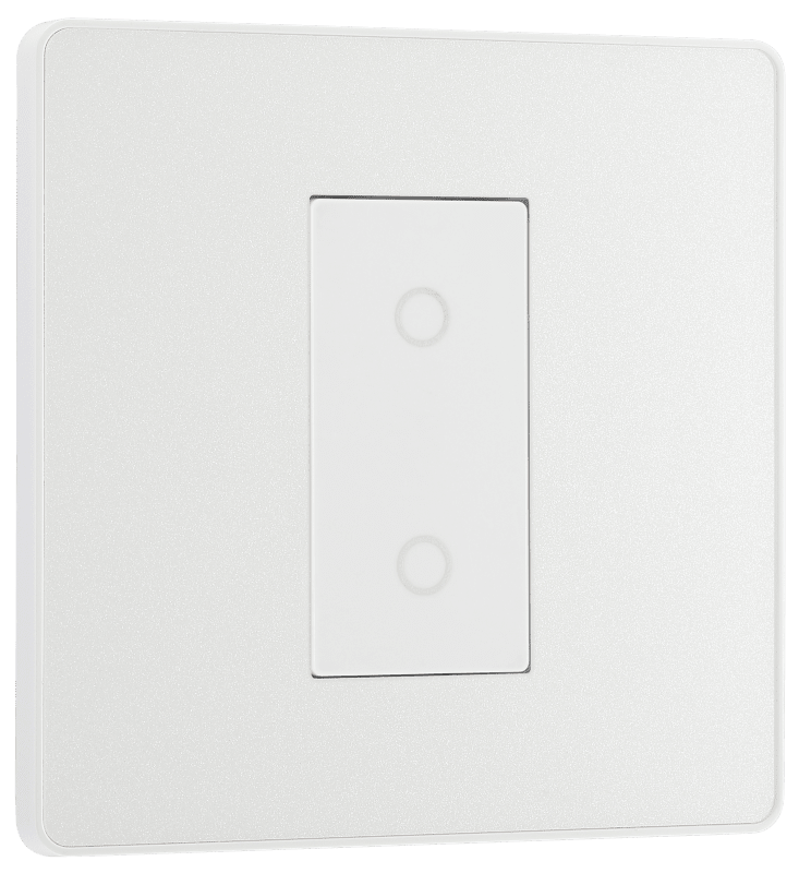 BG Evolve Pearlescent White Single, 2 way touch, 200W, master - PCDCLTDM1W-01