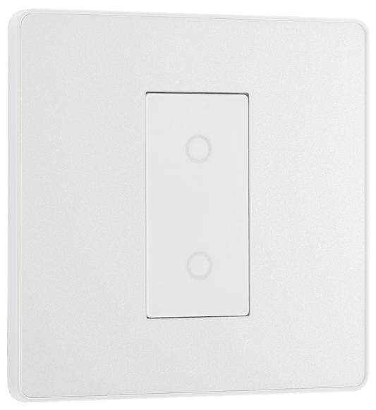 BG Evolve Pearlescent White Single, 2 way touch, 200W, secondary - PCDCLTDS1W-01