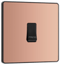 BG Evolve Polished Copper Single, bell push switch - PCDCP14B-01