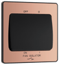 BG Evolve Polished Copper Triple pole fan isolator - PCDCP15B-01