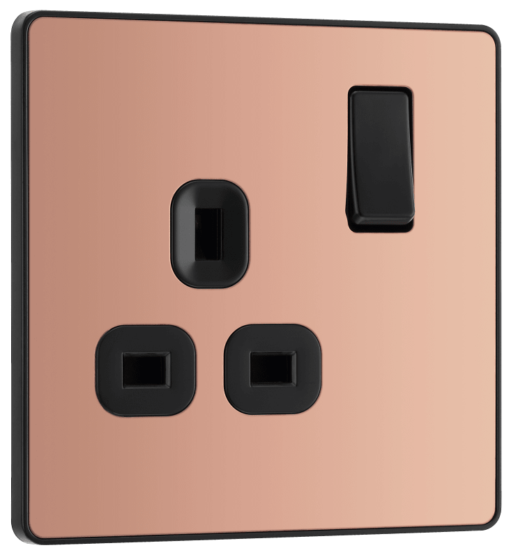 BG Evolve Polished Copper Single, switched, single pole - PCDCP21B-01