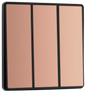 BG Evolve Polished Copper Triple, 2 way switch, edge rocker - PCDCP43EB-01