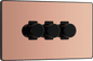 BG Evolve Polished Copper Triple, 2 way push 200W - PCDCP83B-01