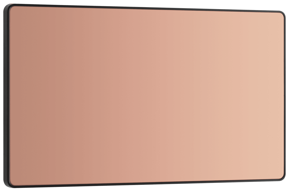 BG Evolve Polished Copper Double, blank plate - PCDCP95B-01