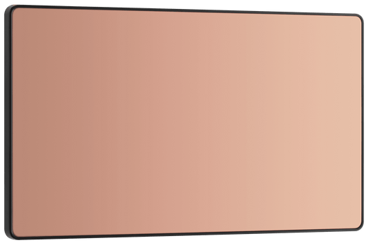 BG Evolve Polished Copper Double, blank plate - PCDCP95B-01