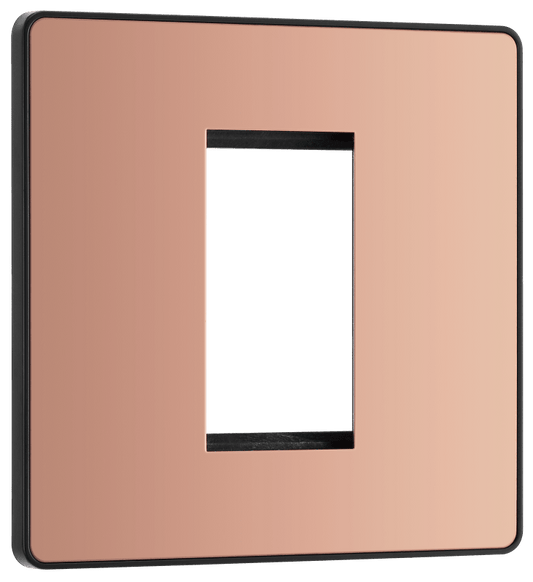 BG Evolve Polished Copper 1 module - square - PCDCPEMS1B-01