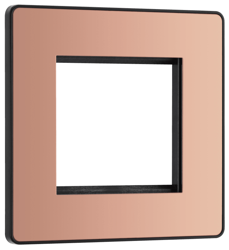 BG Evolve Polished Copper 2 module - square - PCDCPEMS2B-01