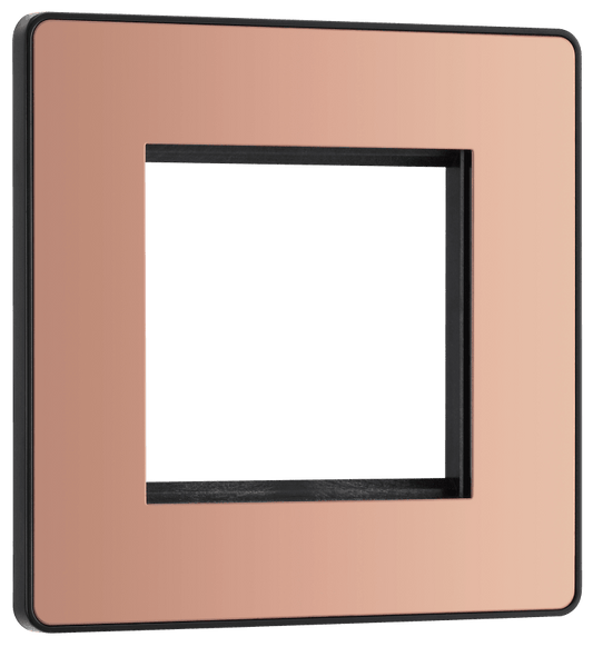 BG Evolve Polished Copper 2 module - square - PCDCPEMS2B-01