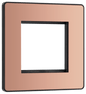 BG Evolve Polished Copper 2 module - square - PCDCPEMS2B-01