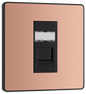 BG Evolve Polished Copper Single, RJ45 telephone socket - PCDCPRJ451B-01