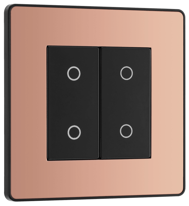 BG Evolve Polished Copper Double, 2 way touch, 200W, master - PCDCPTDM2B-01