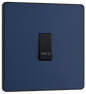 BG Evolve Matt Blue Single, bell push switch - PCDDB14B-01