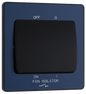 BG Evolve Matt Blue Triple pole fan isolator - PCDDB15B-01