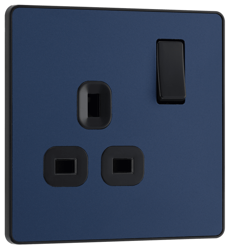 BG Evolve Matt Blue Single, switched, single pole - PCDDB21B-01