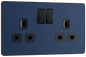 BG Evolve Matt Blue Double, switched, single pole - PCDDB22B-01