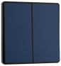 BG Evolve Matt Blue Double, 2 way switch, edge rocker - PCDDB42EB-01