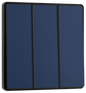 BG Evolve Matt Blue Triple, 2 way switch, edge rocker - PCDDB43EB-01
