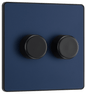 BG Evolve Matt Blue Double, 2 way push 200W - PCDDB82B-01