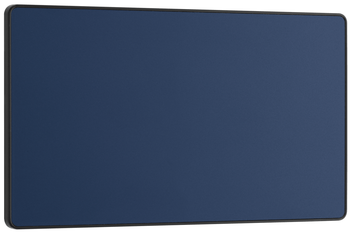 BG Evolve Matt Blue Double, blank plate - PCDDB95B-01