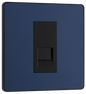 BG Evolve Matt Blue Single, telephone socket, secondary - PCDDBBTS1B-01