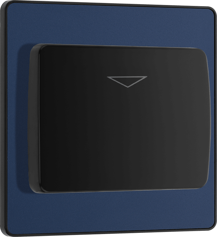 BG Evolve Matt Blue Hotel key card switch - PCDDBKYCSB-01