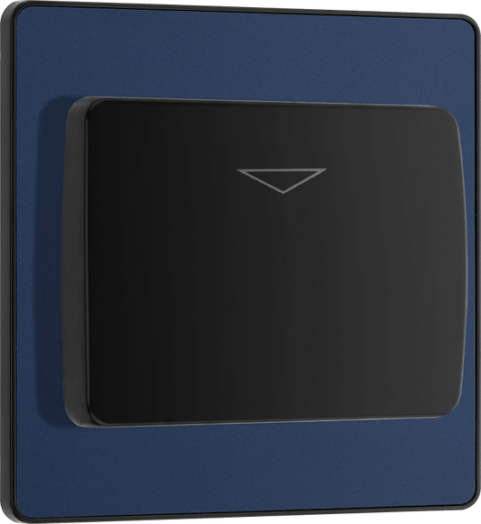 BG Evolve Matt Blue Hotel key card switch - PCDDBKYCSB-01