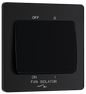 BG Evolve Matt Black Triple pole fan isolator - PCDMB15B-01