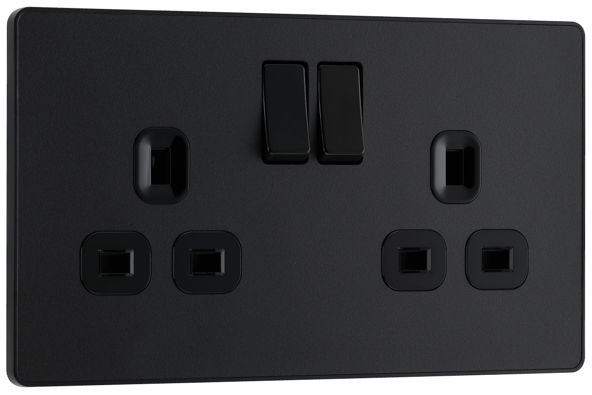 Luceco PCDMB22B-01 Double Switched Single Pole