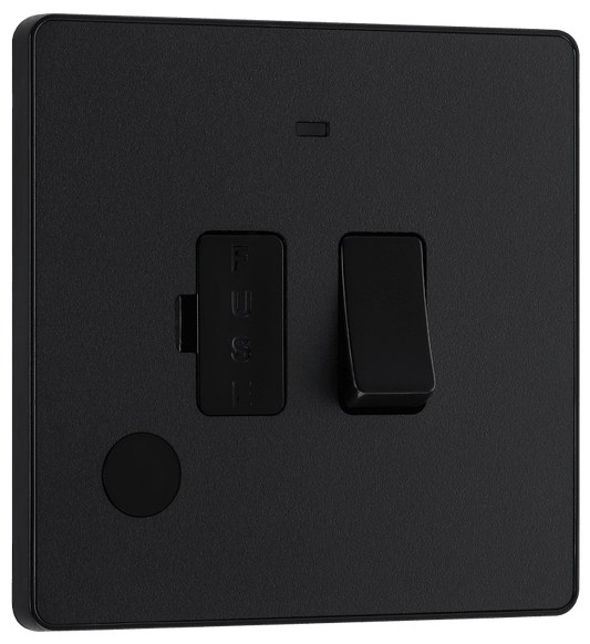 BG Evolve Matt Black Switched and fused with indicator - PCDMB52B-01