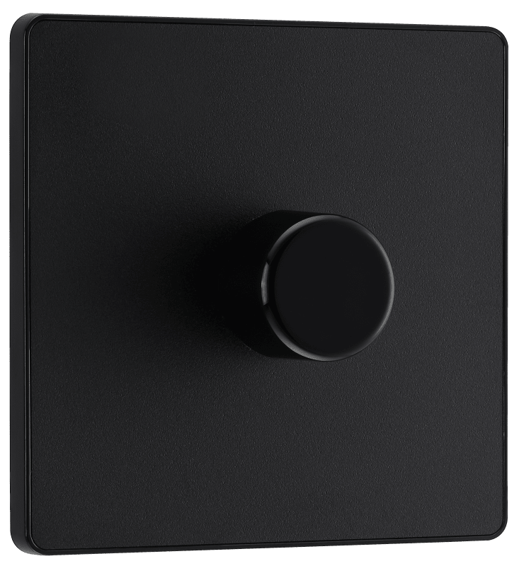 BG Evolve Matt Black Single, 2 way push 200W - PCDMB81B-01