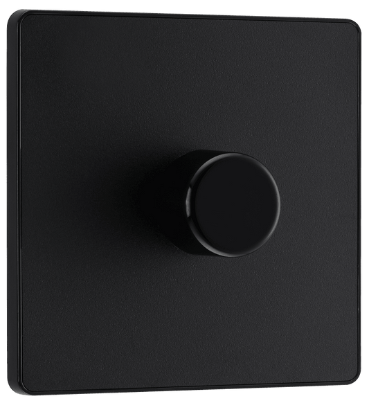 BG Evolve Matt Black Single, 2 way push 200W - PCDMB81B-01