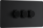 BG Evolve Matt Black Triple, 2 way push 200W - PCDMB83B-01