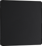 BG Evolve Matt Black Single, blank plate - PCDMB94B-01