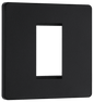 BG Evolve Matt Black 1 module - square - PCDMBEMS1B-01