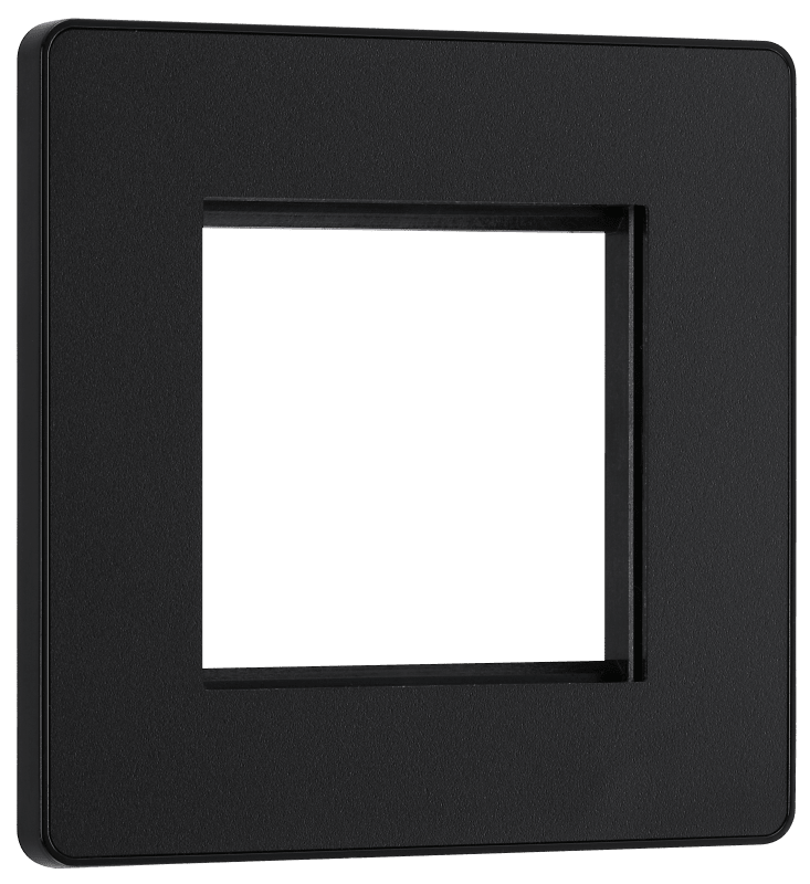 BG Evolve Matt Black 2 module - square - PCDMBEMS2B-01