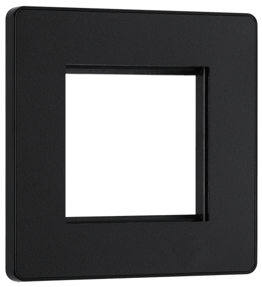 BG Evolve Matt Black 2 module - square - PCDMBEMS2B-01