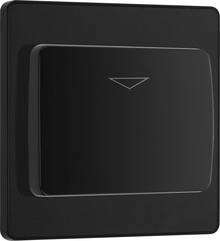 BG Evolve Matt Black Hotel key card switch - PCDMBKYCSB-01
