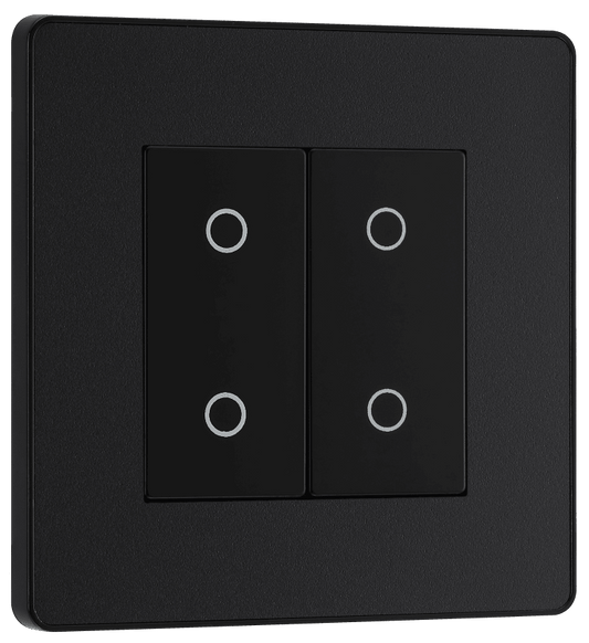 BG Evolve Matt Black Double, 2 way touch, 200W, master - PCDMBTDM2B-01