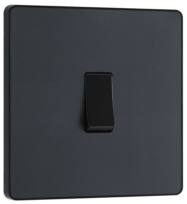 BG Evolve, Matt Grey, 20A 16AX Single Switch, 2 Way - PCDMG12B-01