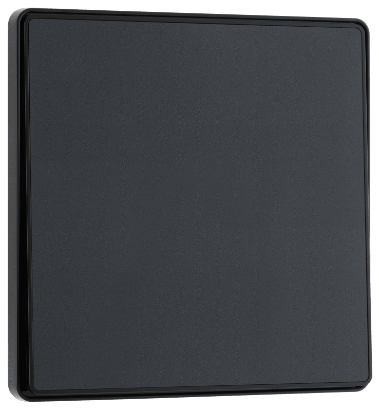 BG Evolve Matt Grey Single, 2 way switch, edge rocker - PCDMG12EB-01