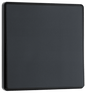 BG Evolve Matt Grey Single, 2 way switch, edge rocker - PCDMG12EB-01