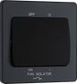 BG Evolve Matt Grey Triple pole fan isolator - PCDMG15B-01