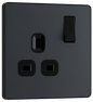 BG Evolve Matt Grey Single, switched, single pole - PCDMG21B-01