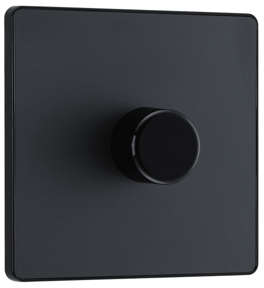 BG Evolve Matt Grey Single, 2 way push 200W - PCDMG81B-01