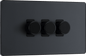 BG Evolve Matt Grey Triple, 2 way push 200W - PCDMG83B-01
