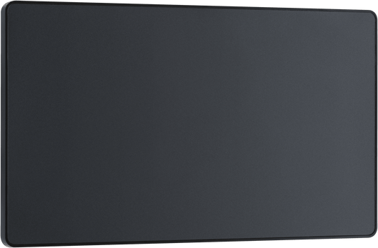 BG Evolve Matt Grey Double, blank plate - PCDMG95B-01
