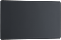 BG Evolve Matt Grey Double, blank plate - PCDMG95B-01