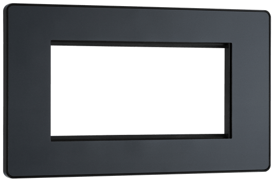 BG Evolve Matt Grey 4 module - rectangular - PCDMGEMR4B-01