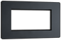 BG Evolve Matt Grey 4 module - rectangular - PCDMGEMR4B-01